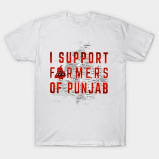 I Support Farmers Of Punjab T-Shirt